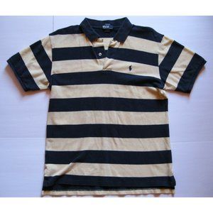 Polo by Ralph Lauren Blue and Yellow Striped Shirt